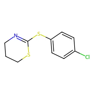 2-(p-Chlorophenylthio)-5,6-dihydro-4H-1,3-thiazine structure
