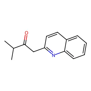 3-Methyl-1-(2-quinolinyl)-2-butanone structure