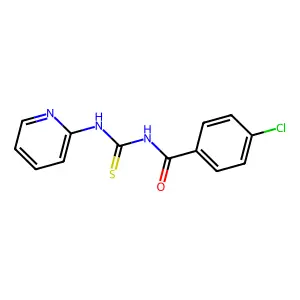 4-chloro-N-(pyridin-2-ylcarbamothioyl)benzamide structure