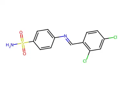 4-[(2,4-Dichlorobenzylidene)amino]benzenesulfonamide structure
