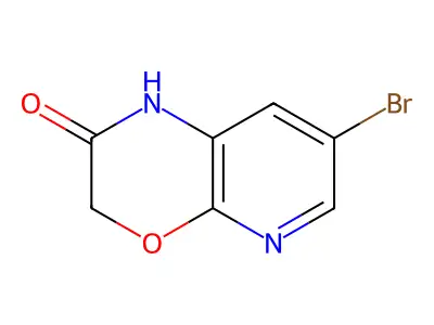 7-bromo-1H,2H,3H-pyrido[2,3-b][1,4]oxazin-2-one structure