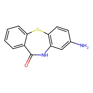 8-Amino-10,11-dihydrodibenzo(b,e)1,4-thiazepin-11-one structure
