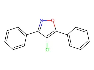 Isoxazole, 4-chloro-3,5-diphenyl- structure