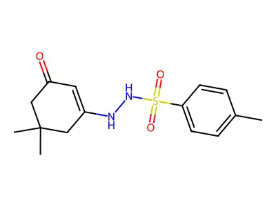 N'-(5,5-dimethyl-3-oxocyclohex-1-en-1-yl)-4-methylbenzene-1-sulfonohydrazide structure
