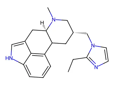 Ergoline, 8-((2-ethyl-1H-imidazol-1-yl)methyl)-6-methyl-, (8-beta)- structure