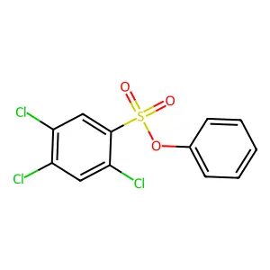 Phenyl 2,4,5-trichlorobenzenesulfonate structure
