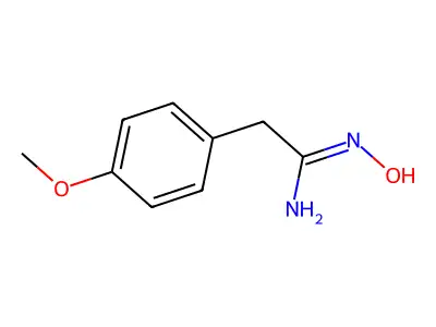 N-羟基-2-(4-甲氧基苯基)乙脒 structure