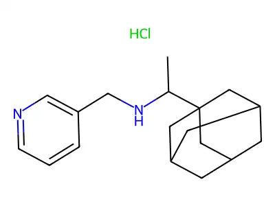 (1-Adamantan-1-yl-ethyl)-pyridin-3-ylmethyl-amine structure