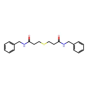 Propanamide, 3,3'-thiobis[N-(phenylmethyl)- structure