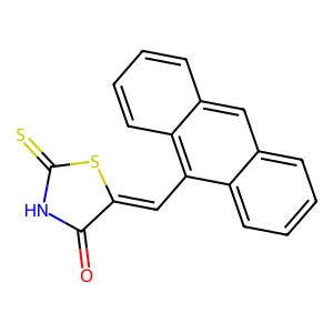 5-(9-Anthrylmethylene)-2-thioxo-1,3-thiazolidin-4-one structure