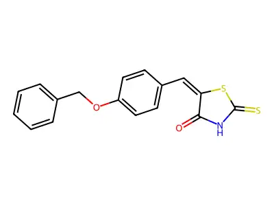 5-(4-Benzyloxy-benzylidene)-2-thioxo-thiazolidin-4-one structure