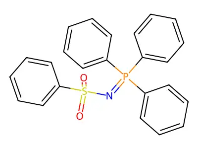 Benzenesulfonamide, N-(triphenylphosphoranylidene)- structure
