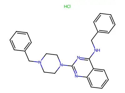 N-benzyl-2-(4-benzylpiperazin-1-yl)quinazolin-4-amine Hydrochloride structure
