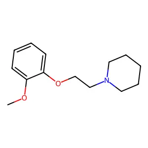 Piperidine, 1-[2-(2-methoxyphenoxy)ethyl]- structure