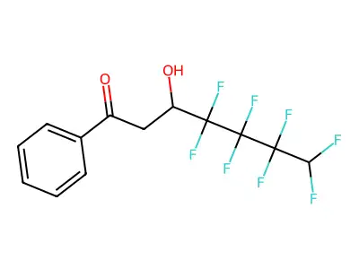 4,4,5,5,6,6,7,7-Octafluoro-3-hydroxy-1-phenylheptan-1-one structure