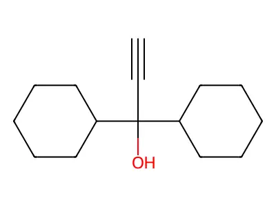 1,1-Dicyclohexyl-prop-2-YN-1-OL structure