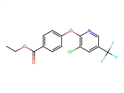 Ethyl 4-((3-chloro-5-(trifluoromethyl)pyridin-2-yl)oxy)benzoate structure