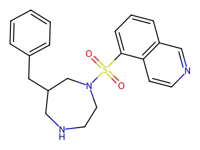 5-(6-Benzyl-1,4-diazepane-1-sulfonyl)isoquinoline structure