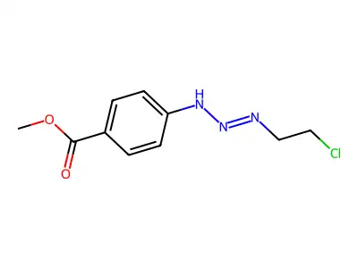 Benzoic acid, 4-(3-(2-chloroethyl)-1-triazenyl)-, methyl ester structure