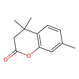 2H-1-Benzopyran-2-one, 3,4-dihydro-4,4,7-trimethyl- structure