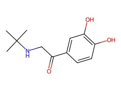 1-(3,4-Dihydroxyphenyl)-2-((1,1-dimethylethyl)amino)ethanone structure