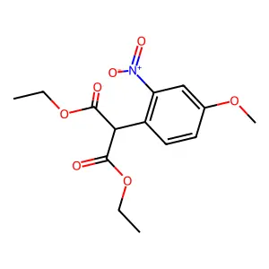 Diethyl (4-methoxy-2-nitrophenyl)malonate structure