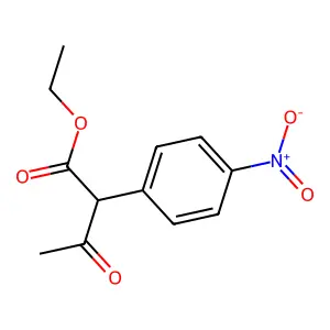 Ethyl 2-(4-nitrophenyl)-3-oxobutanoate structure