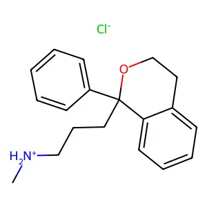 1-Isochromanpropylamine, N-methyl-1-phenyl-, hydrochloride structure