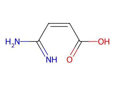 cis-beta-Carboxyacrylamidine structure