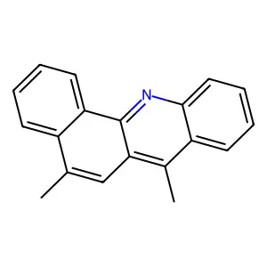 Benz(c)acridine, 5,7-dimethyl- structure