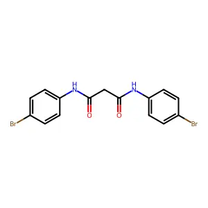 N~1~,N~3~-Bis(4-bromophenyl)propanediamide structure