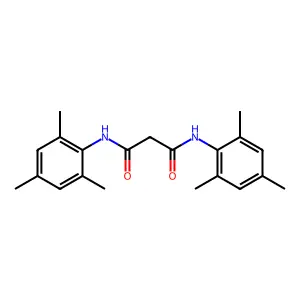 N,N'-bis(2,4,6-trimethylphenyl)propanediamide structure