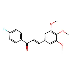 3,4,5-Trimethoxy-4'-fluorochalcone structure