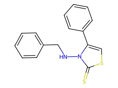 3-(Benzylamino)-4-phenyl-2,3-dihydro-1,3-thiazole-2-thione structure