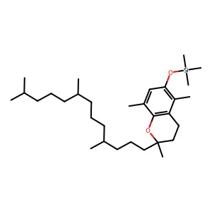 Tocopherol-beta-tms-derivative (high mass adjustment=0 %) structure