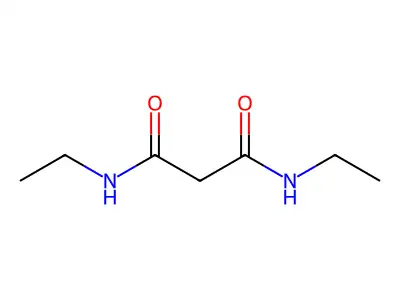 N,N'-diethylpropanediamide structure
