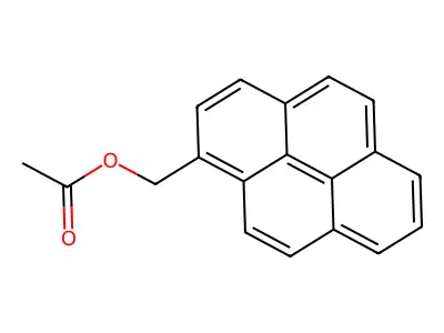 1-Acetoxymethylpyrene structure