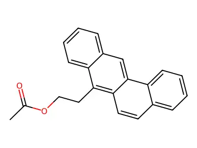 Benz(a)anthracene-7-ethanol, acetate structure