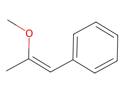 Benzene, (2-methoxy-1-propenyl)- structure