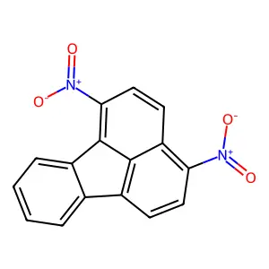 Fluoranthene, 1,4-dinitro- structure