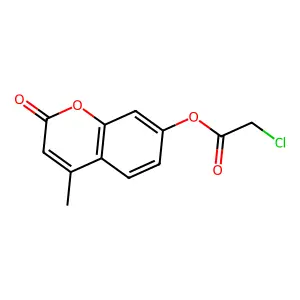 4-methyl-2-oxo-2H-chromen-7-yl chloroacetate structure