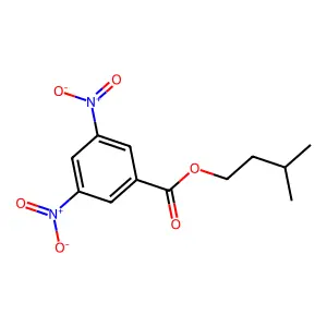 Isopentyl 3,5-dinitrobenzoate structure