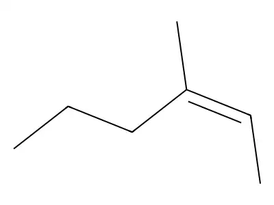 (E)-3-Methyl-2-hexene structure