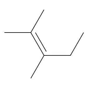 2,3-Dimethyl-2-pentene structure