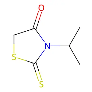3-Isopropyl-2-thioxothiazolidin-4-one structure