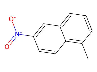 1-Methyl-6-nitronaphthalene structure