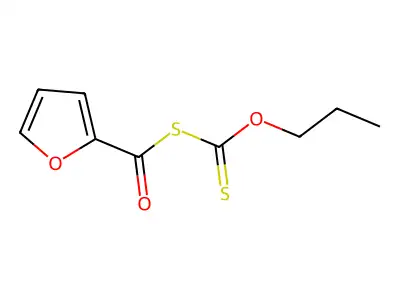 S-(Furan-2-carbonyl) O-propyl carbonodithioate structure