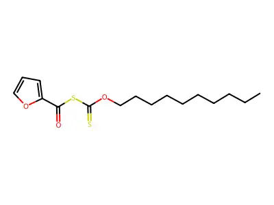 Carbonic acid, dithio-, anhydrosulfide with thio-2-furoic acid, O-decyl ester structure