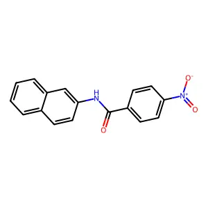N-(naphthalen-2-yl)-4-nitrobenzamide structure
