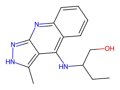 2-((3-Methyl-1H-pyrazolo(3,4-B)quinolin-4-YL)amino)-1-butanol structure